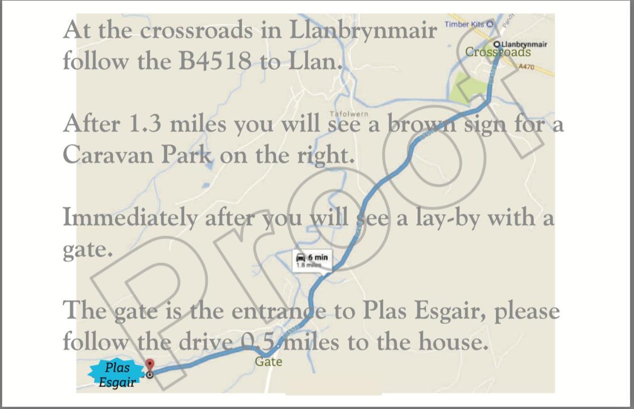 Plas Esgair Llanbrynmair Bagian luar foto